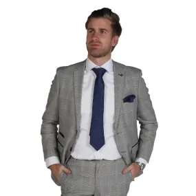 Hugo - Men's Check Grey Blazer Bussiness Office Wear