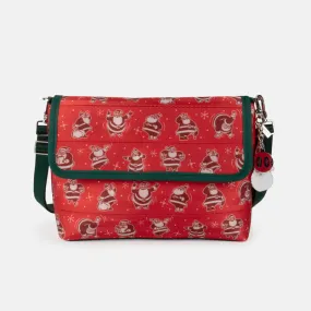 Medium Foldover Crossbody / Holly Jolly