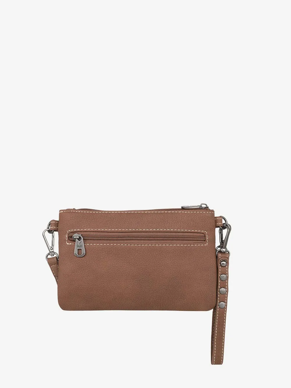 Montana West Concho Studs Crossbody Wristlet