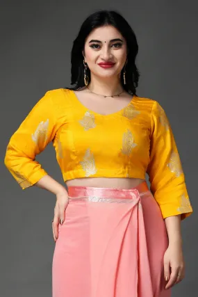 Mustard Gold Silk Blouse