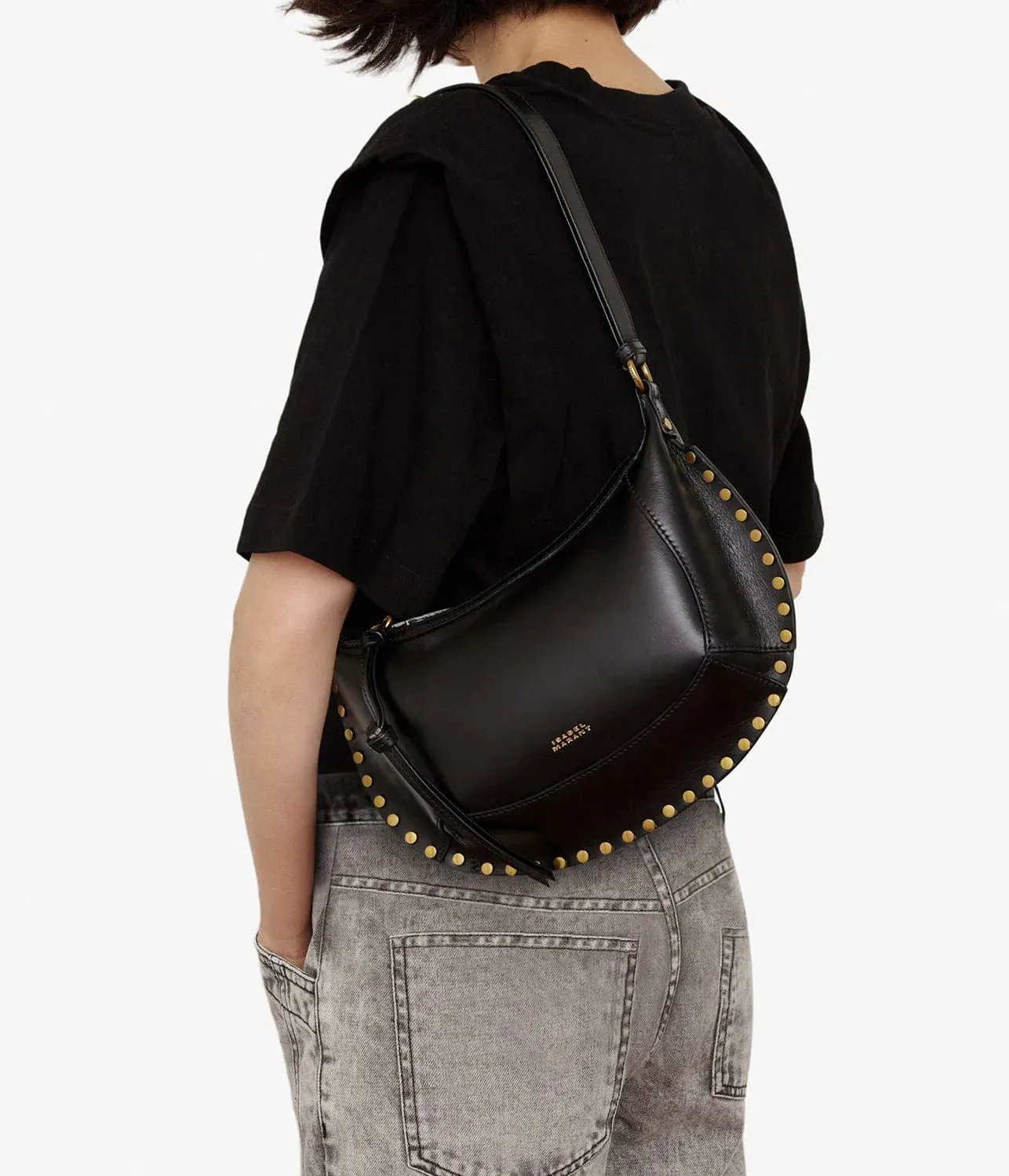 OSKAN MOON SHOULDER BAG- BLACK