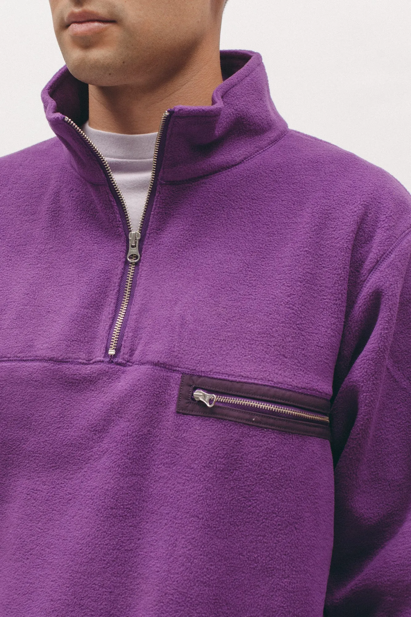 Polar Fleece Popover- Purple