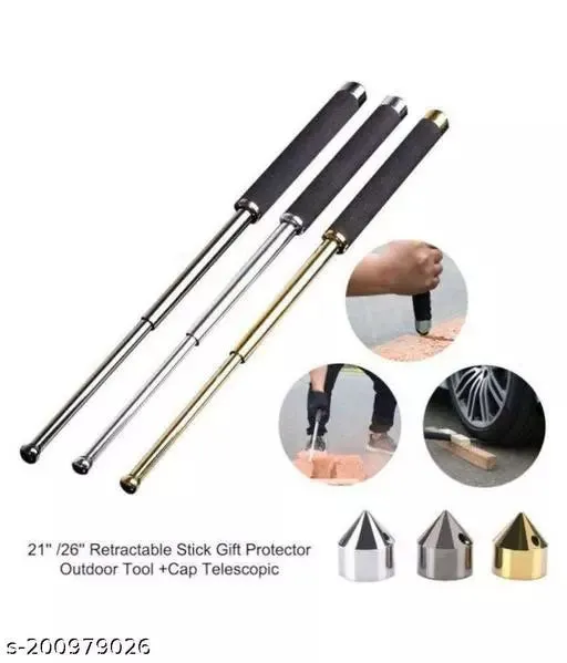 PREMIUM METAL SELF DEFENCE STICK (Heavy Metal and Extendable)