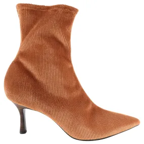 Rag & Bone Rust Corduroy Sock Ankle Boot - 37