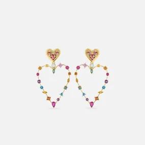 Rainbow Love Transformer Earrings