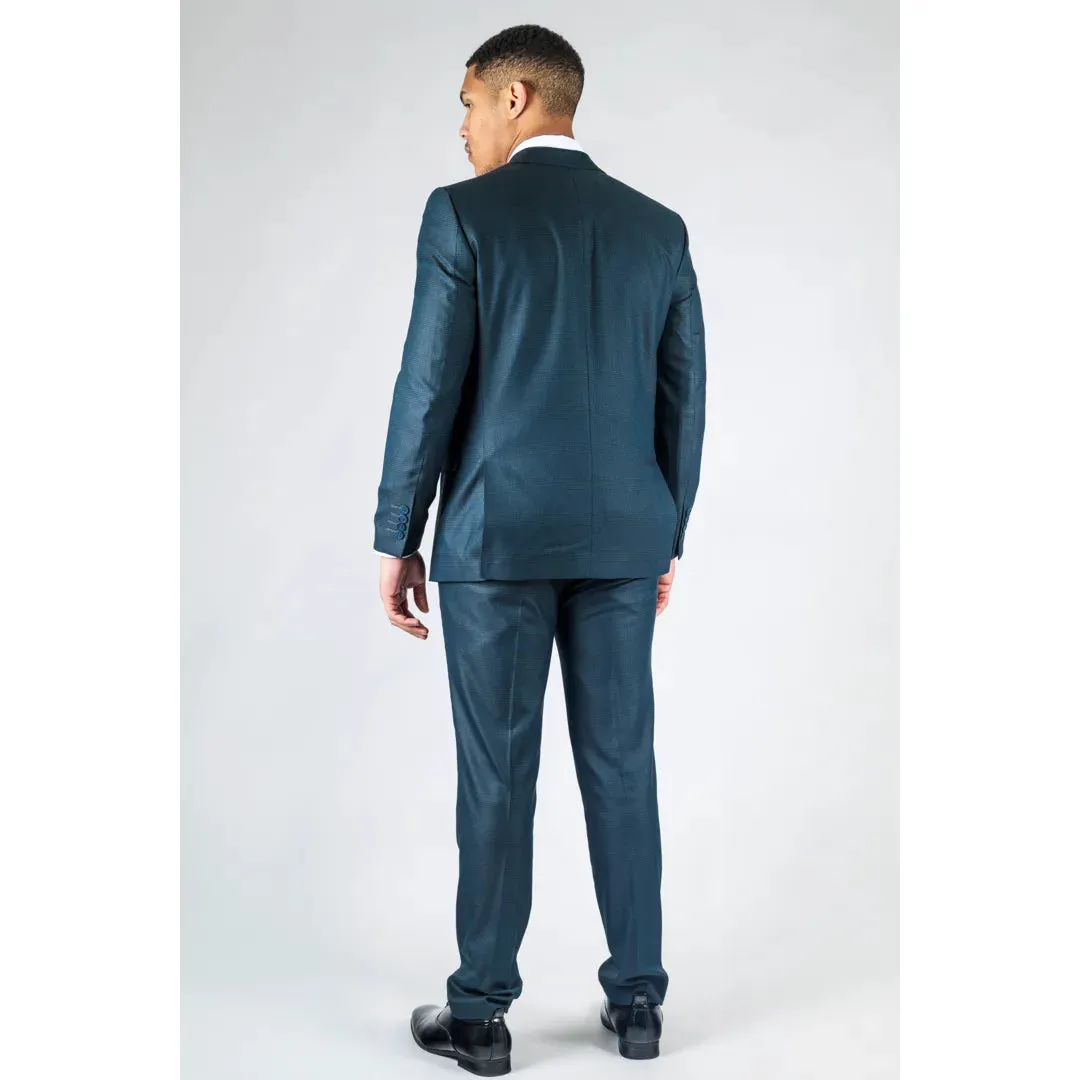 STZ93 - Men's Green Double Breasted 2 Piece Suit