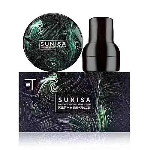 ⭐👍SUNISA 3 IN 1 AIR CUSHION WATERPROOF FOUNDATION CC CREAM🫠🙂