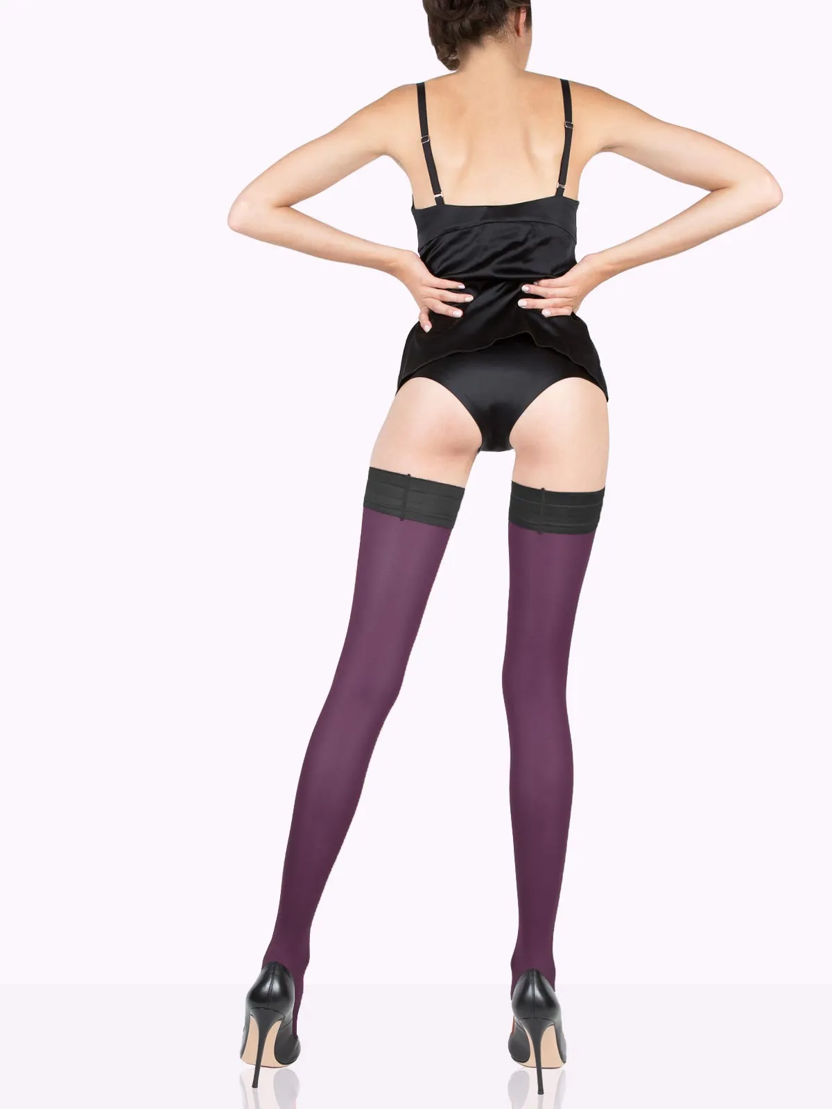 TOSCA Matte Color Thigh Highs