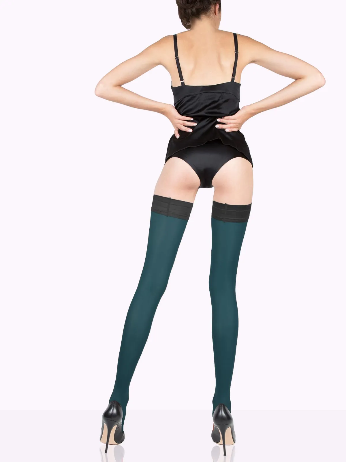 TOSCA Matte Color Thigh Highs