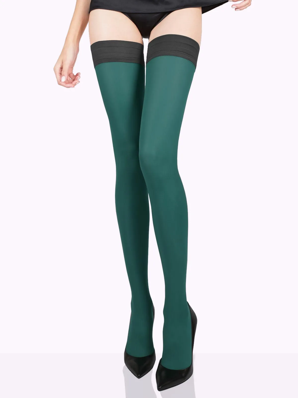 TOSCA Matte Color Thigh Highs