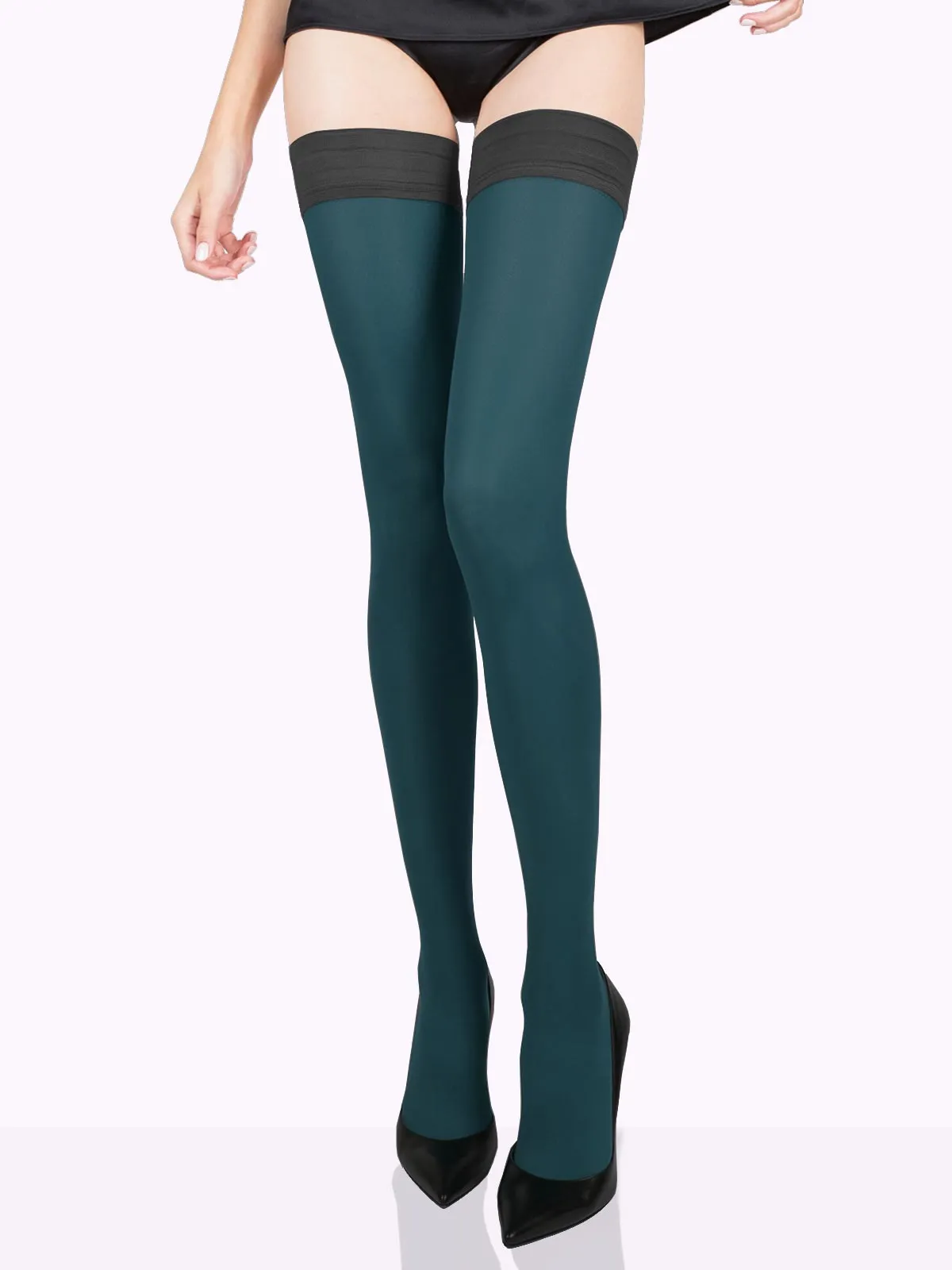 TOSCA Matte Color Thigh Highs