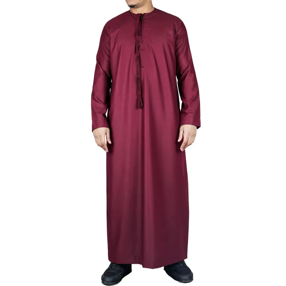 TT-001 - Men's Emirati Thobe Islamic Clothing String Tassel