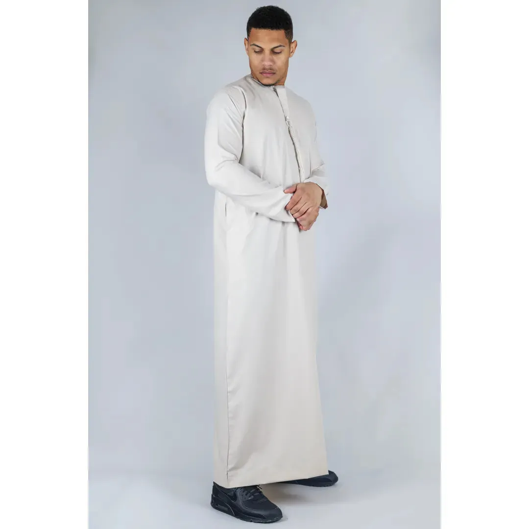 TT-001 - Men's Emirati Thobe Islamic Clothing String Tassel