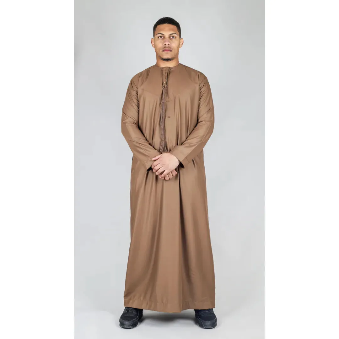 TT-001 - Men's Emirati Thobe Islamic Clothing String Tassel