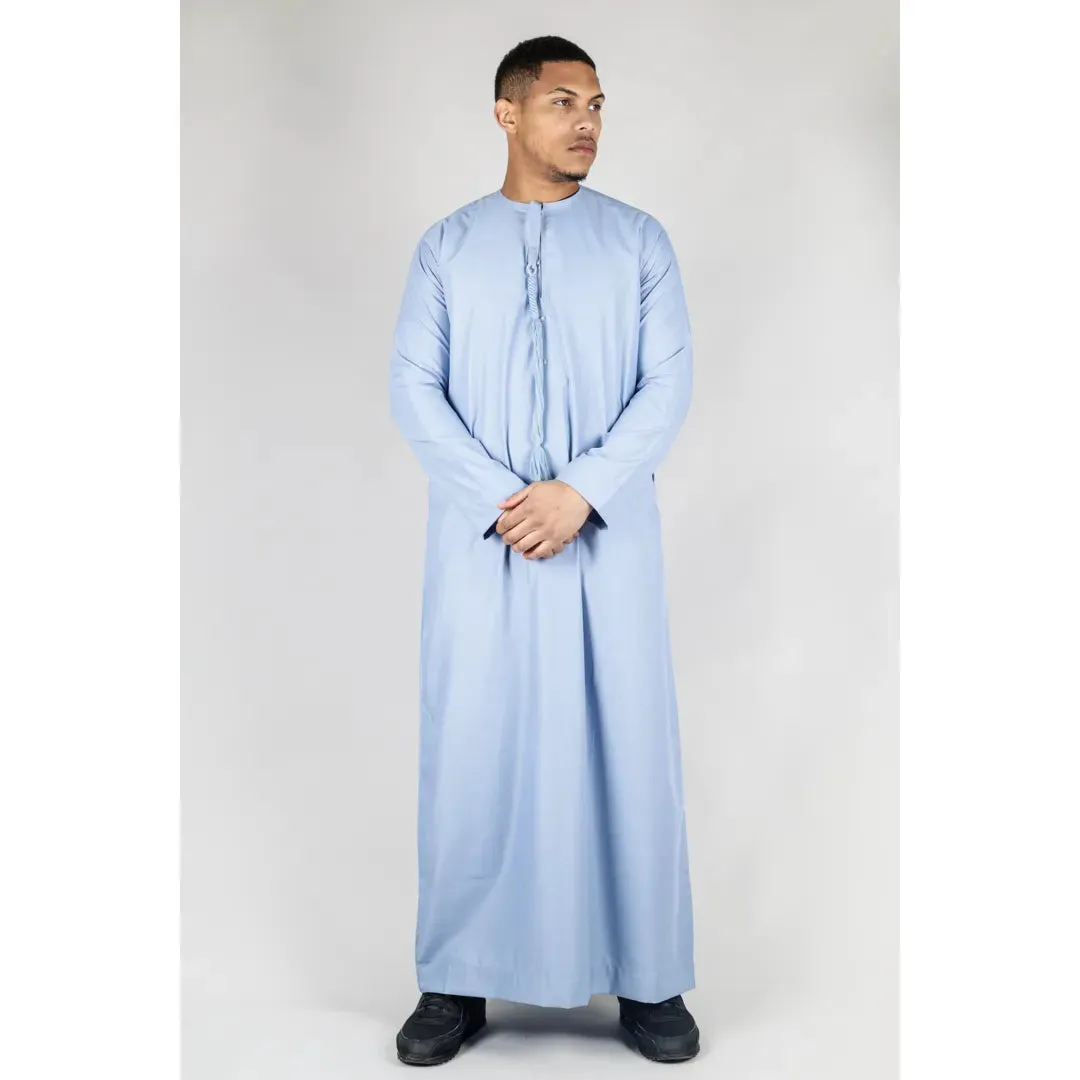 TT-001 - Men's Emirati Thobe Islamic Clothing String Tassel